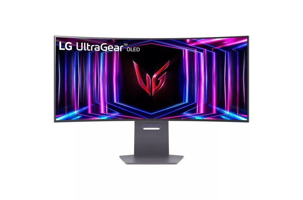 Product shot of the new 34" LG UltraGear OLED Gaming Monitor (34GS95QE)