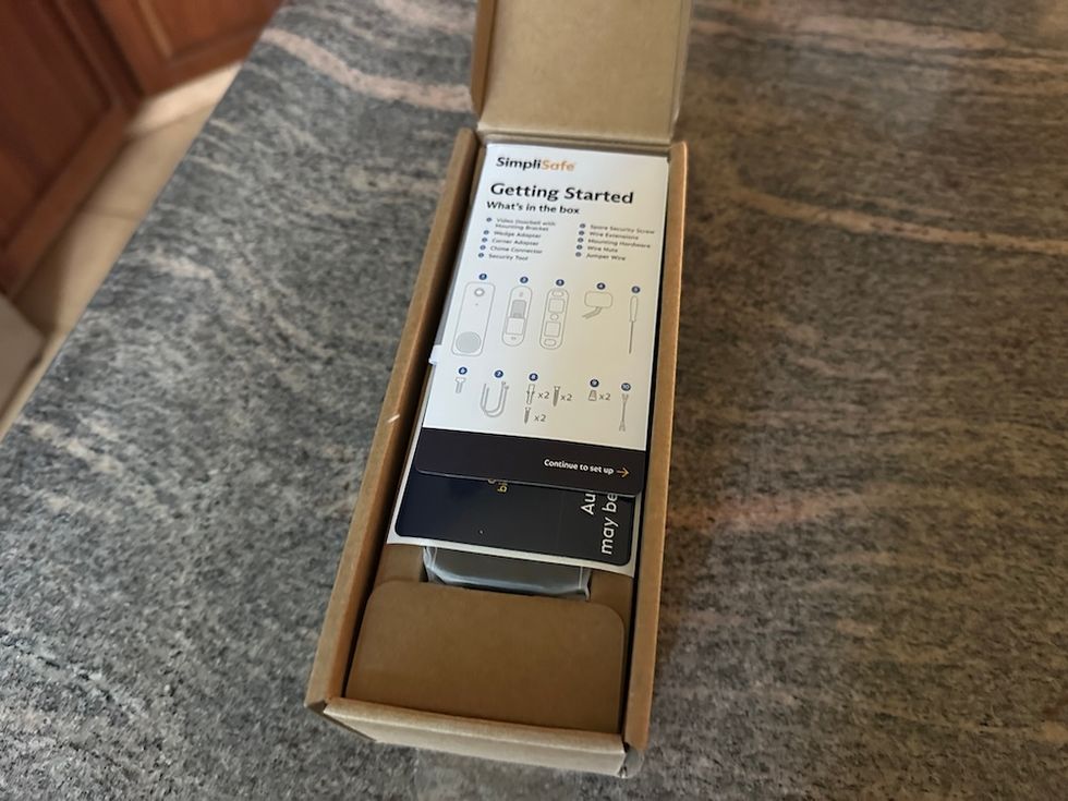 quick start guide for SimpliSafe Video Doorbell 2