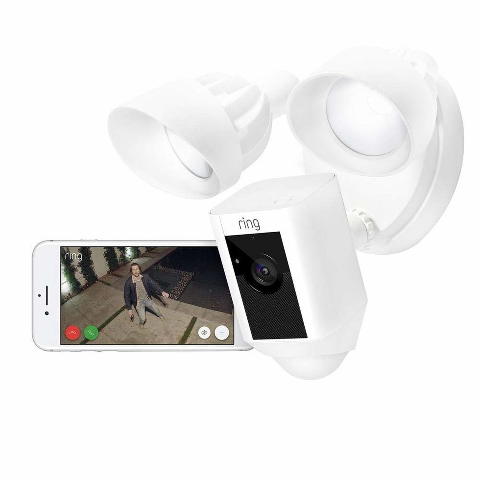 Ring security camera and floodlight