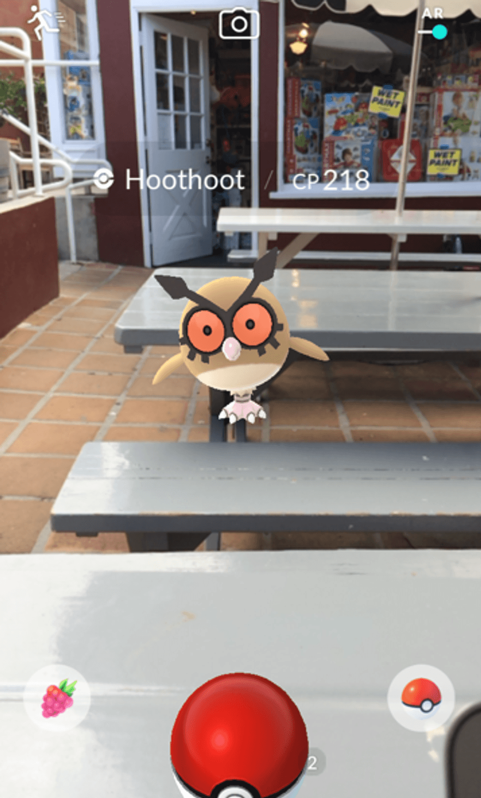 screenshot from Pokemon Go app