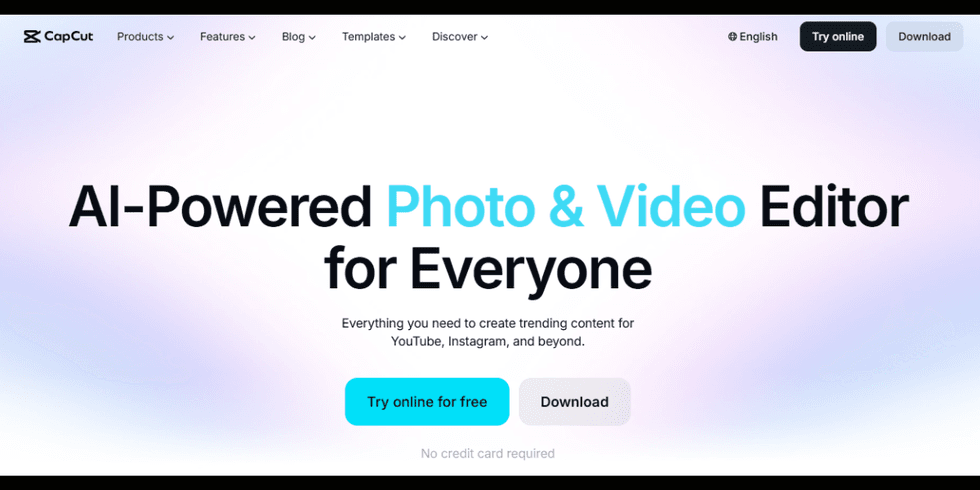 Screenshot of CapCut