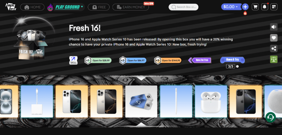 screenshot of fresh 16 by HapaBox
