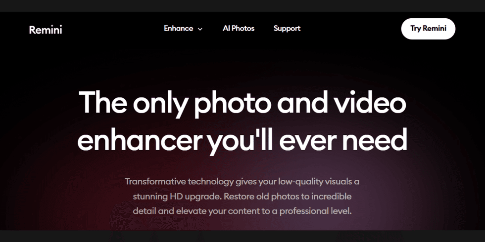 Screenshot of Remini