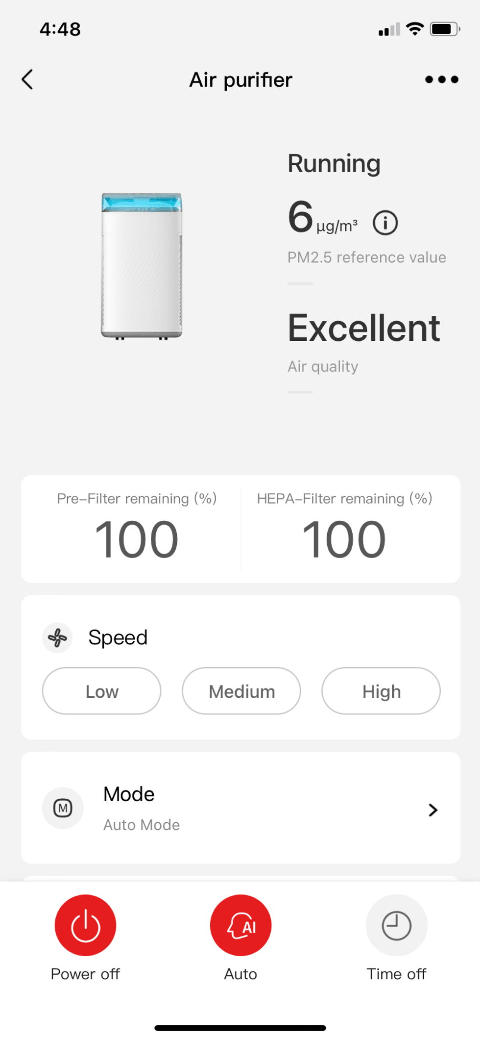 Screenshot of TSmartLife home screen in app