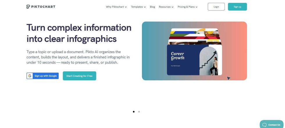screenshot Piktochart