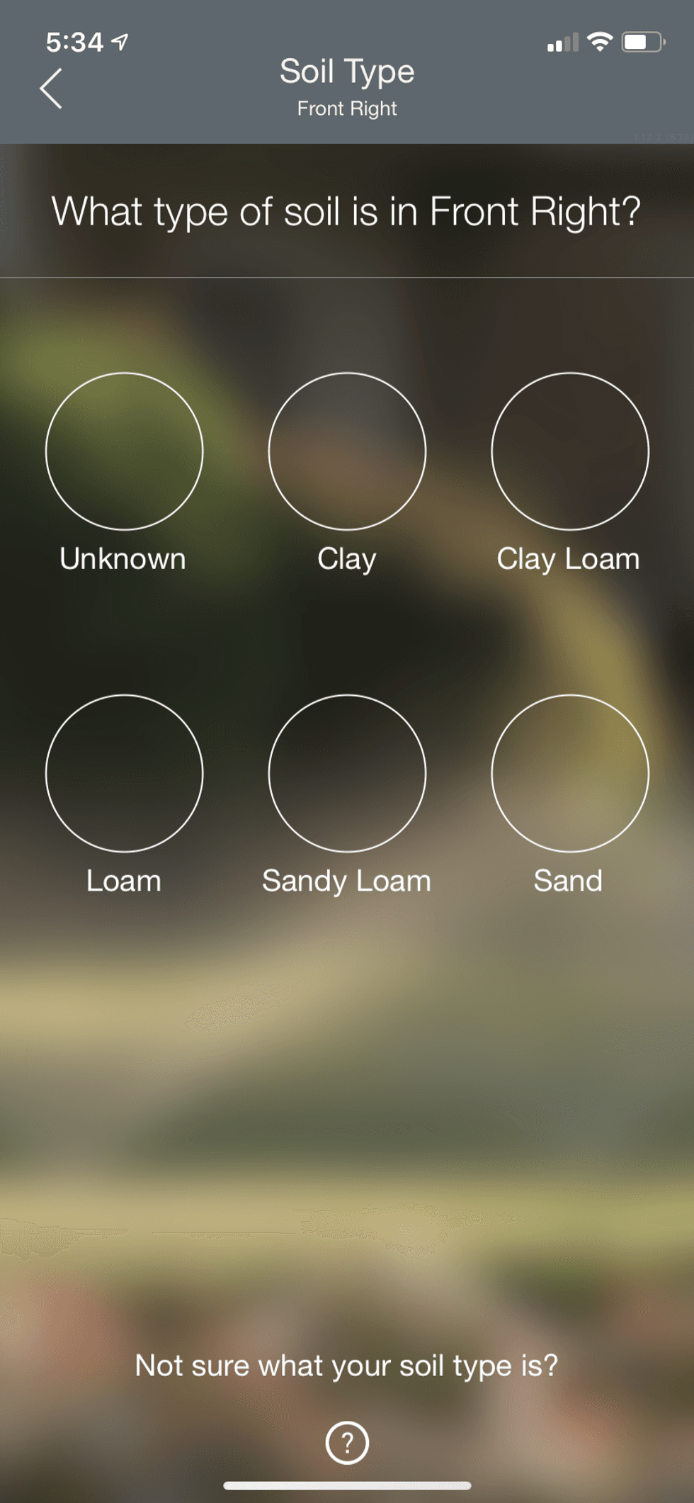 Select soil type for your zone.