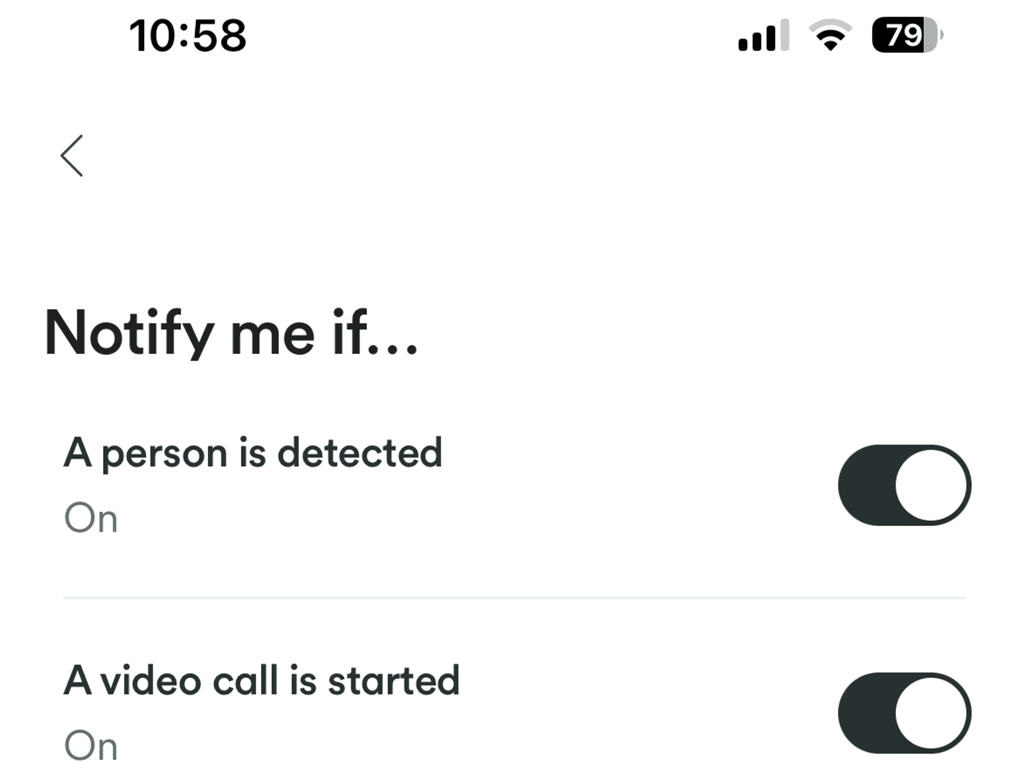 Setup viddo call from Vivint App