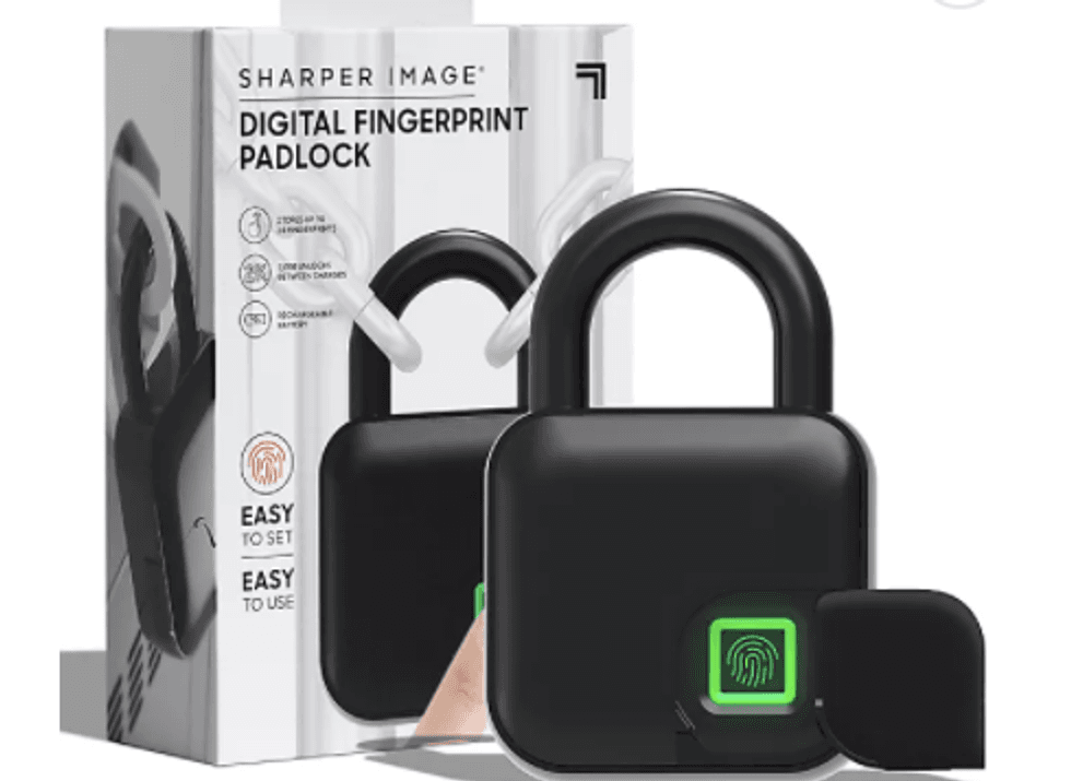 Sharper Image Fingerprint Lock