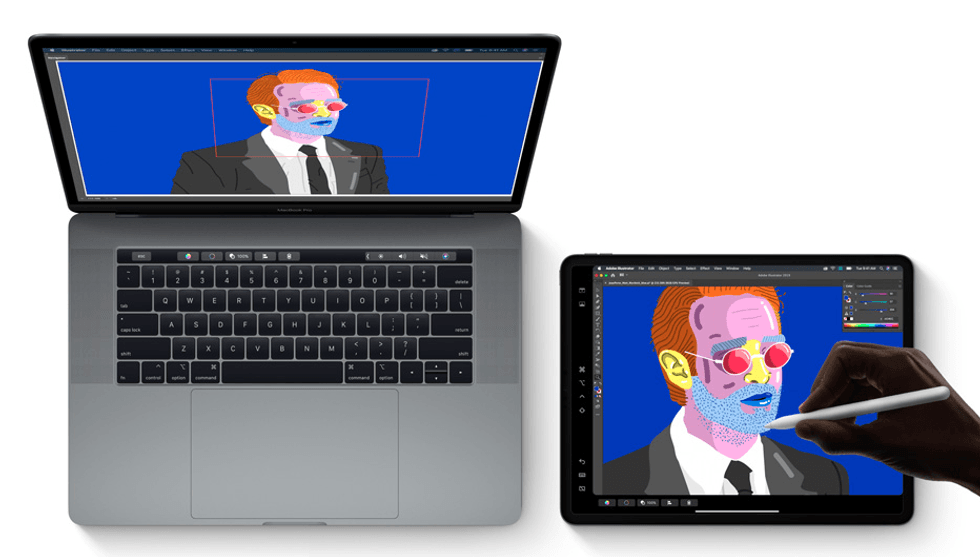 Sidecar feature with iPadOS