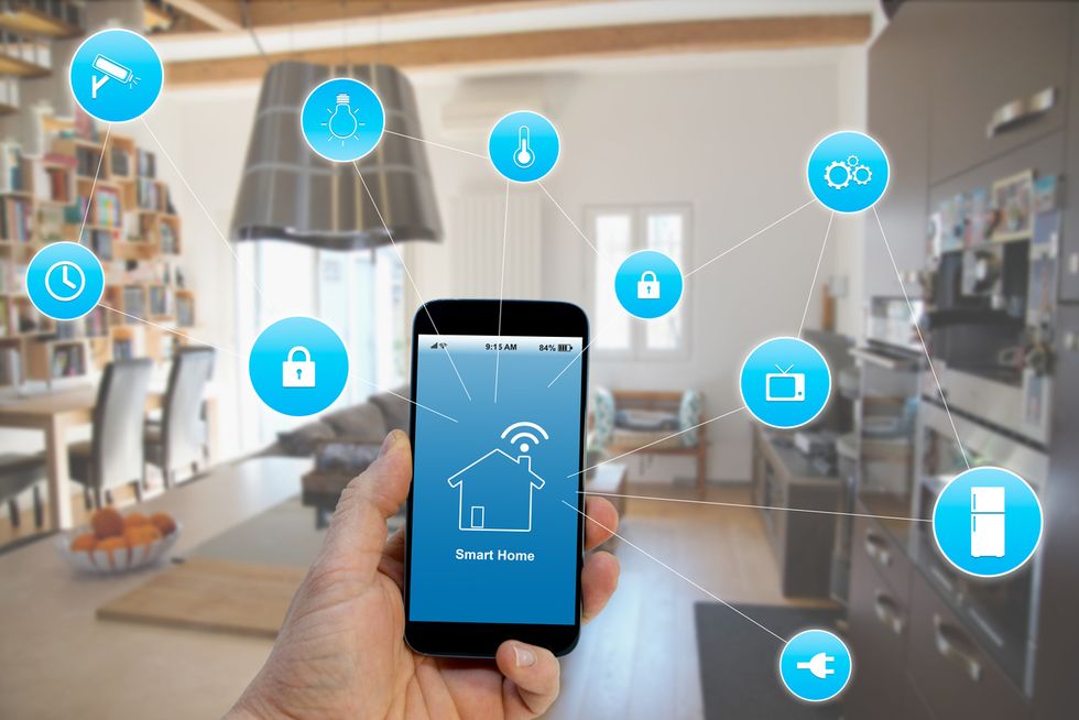 Smart home stock image