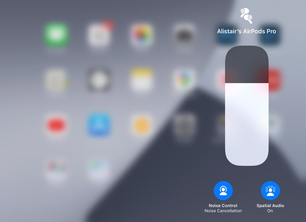 Spatial Audio control for AirPods Pro on the iPad