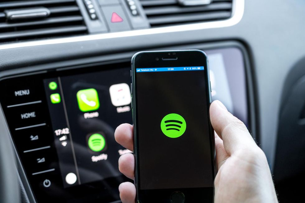 Spotify app in the car