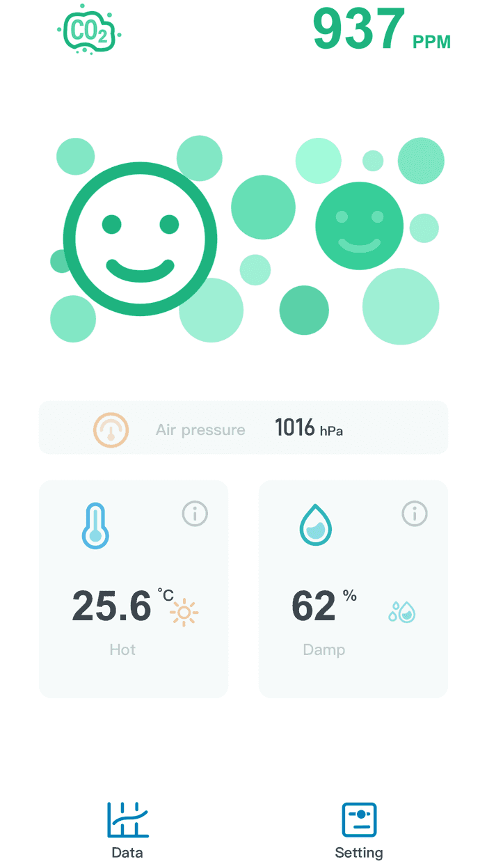 status screen in INKBIRD app