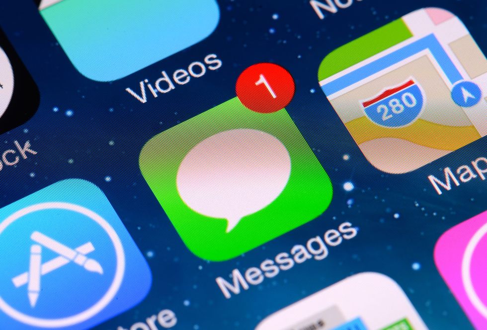 Stock image of the Messages iPhone app