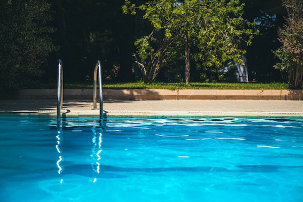 Swimming Pool stairs for a Private Chalet