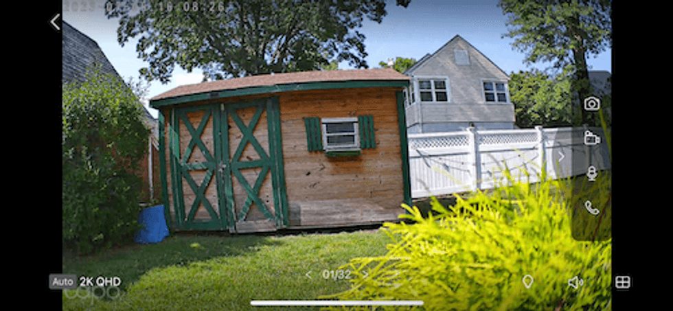 tapo app showing video during the day