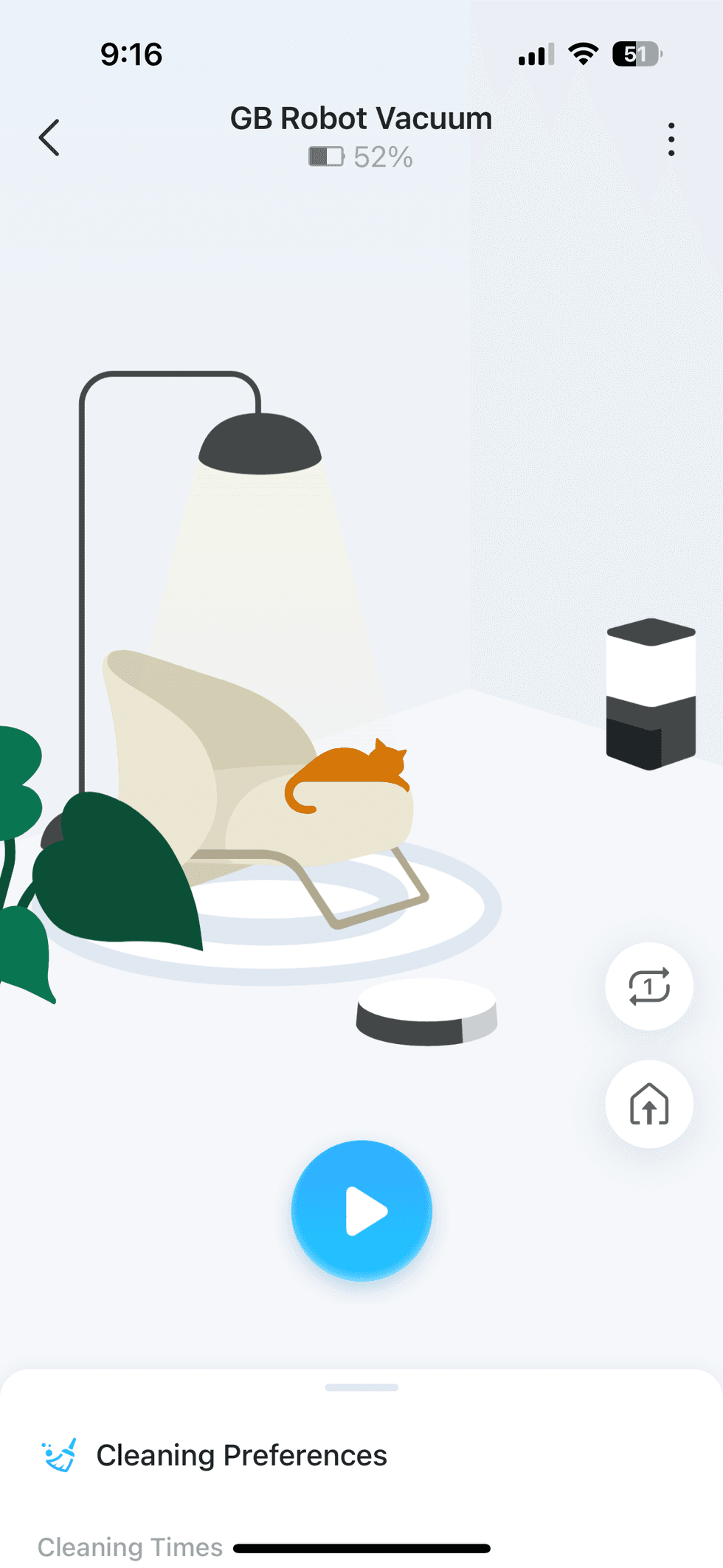 Tapo home screen in app