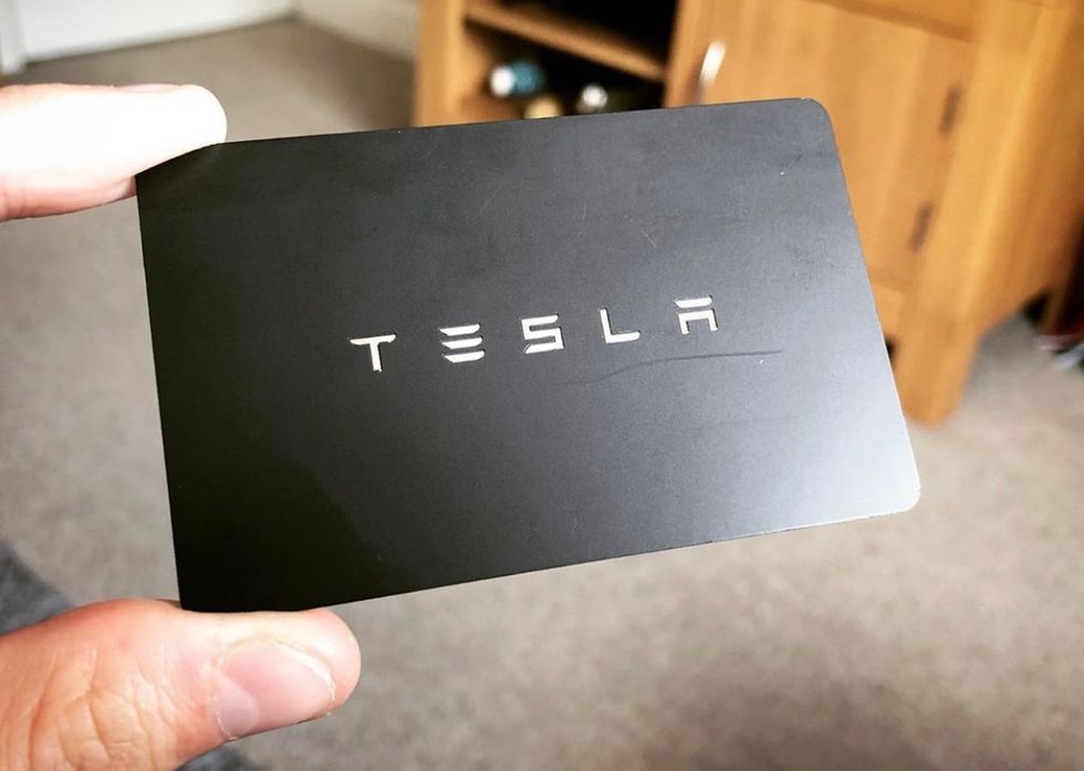 Tesla Mode 3 key card
