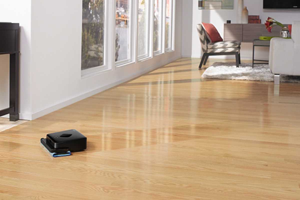 The Braava robotic floor mop by iRobot