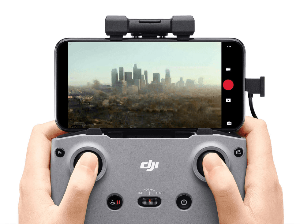 The controller for the new DJI Mini 2 drone