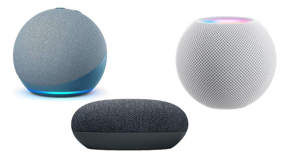The Echo Dot, HomePod Mini and Nest Mini