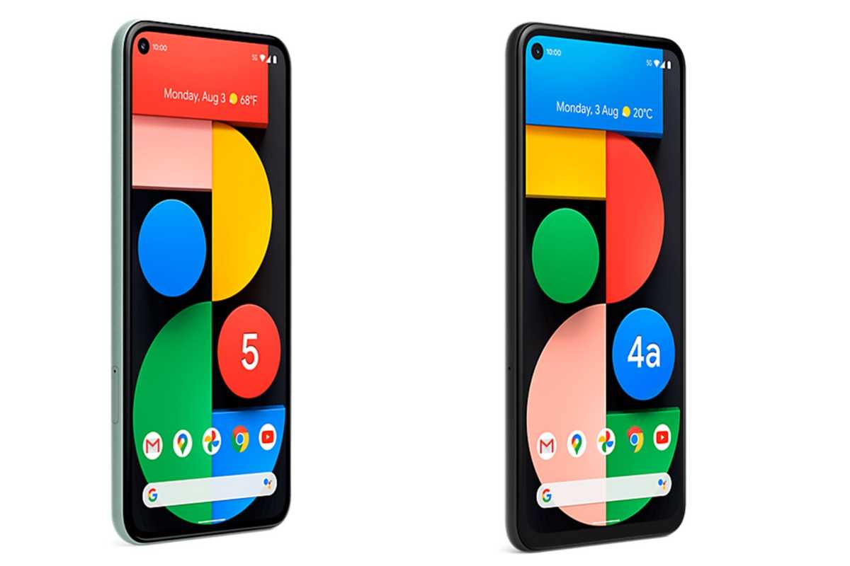 The Google Pixel 5 and Pixel 4a 5G
