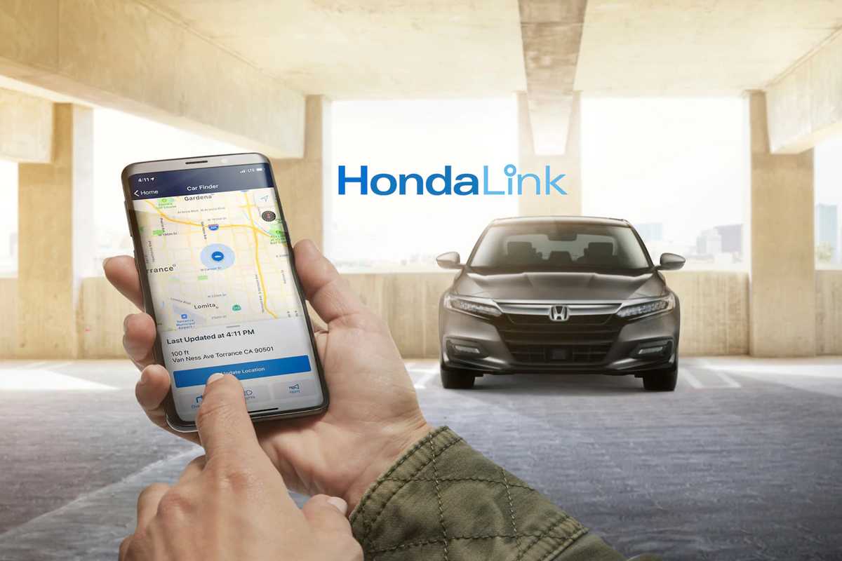 The HondaLink connected car smartphone app