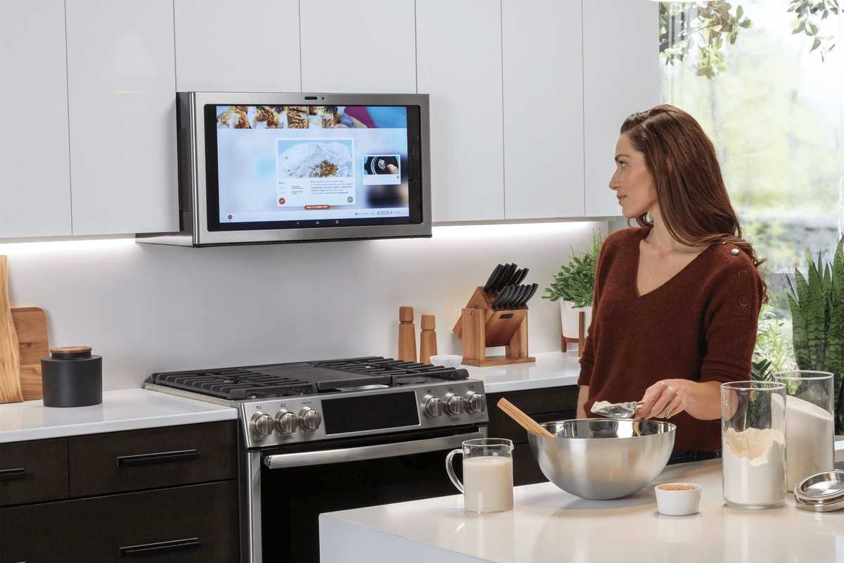 The Kitchen Hub touchscreen by GE Appliances