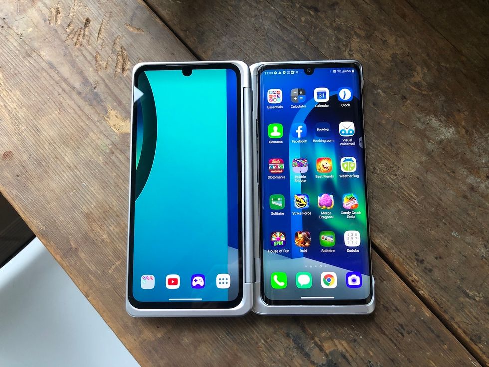 The LG V50 Dual Screen smartphone