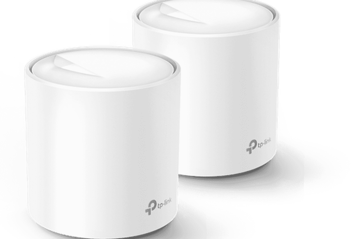 The TP-Link Deco X60 dual-band Wi-Fi 6 mesh routers