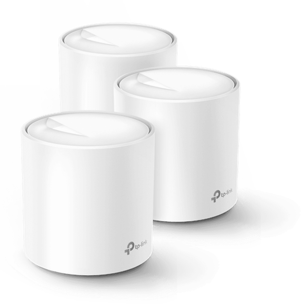 The TP-Link three-pack of the Deco X20 mesh Wi-Fi6 router
