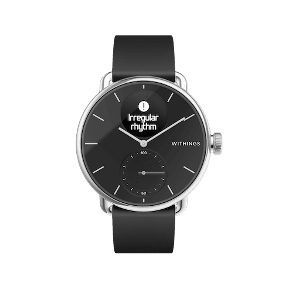 The Withings ScanWatch in black