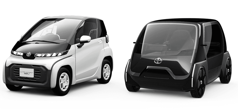 Toyota electric car and van