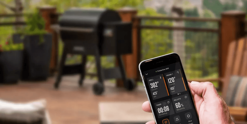 Traeger grill smartphone app