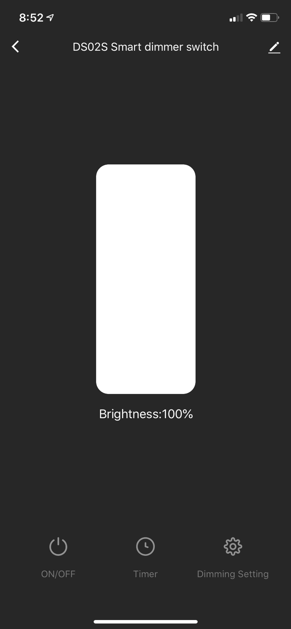 TreatLife mobile app page for your switch
