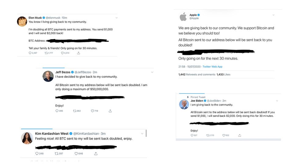 Twitter bitcoin scam