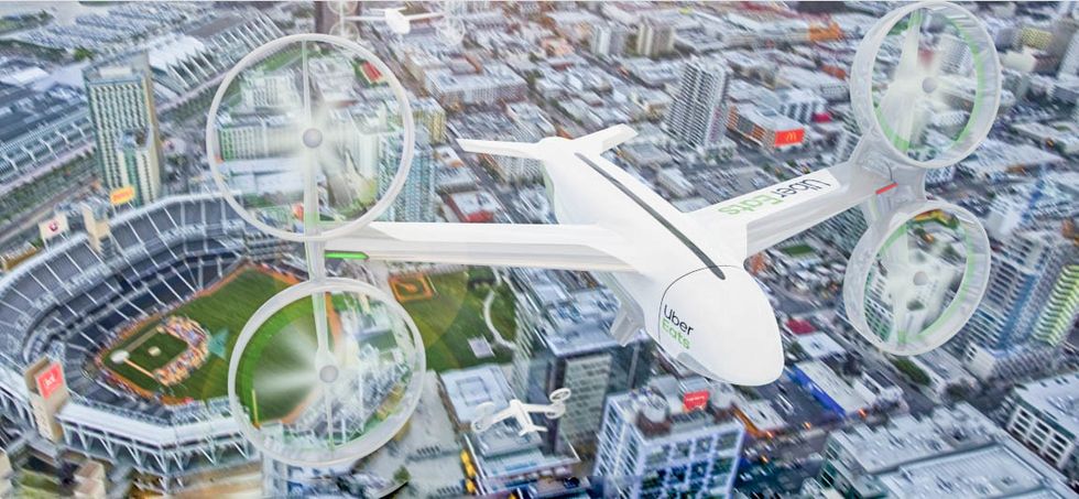 UberEats delivery drone