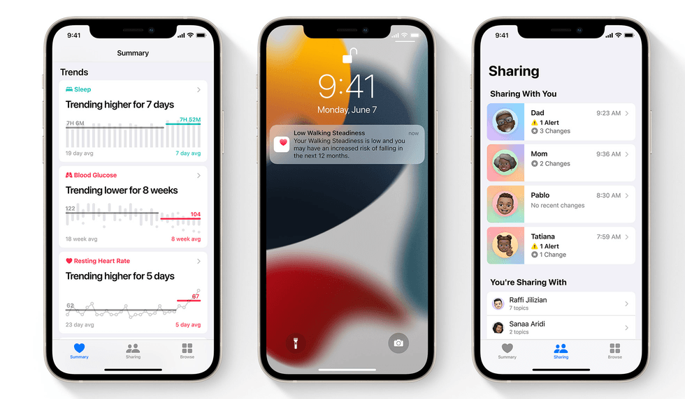 Updates to the Health app with iOS 15