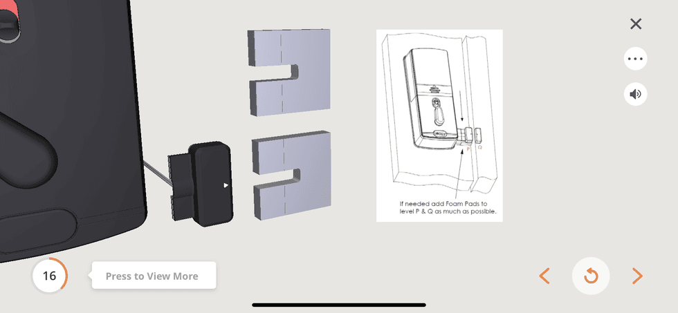 Use BILT app to install door sensor
