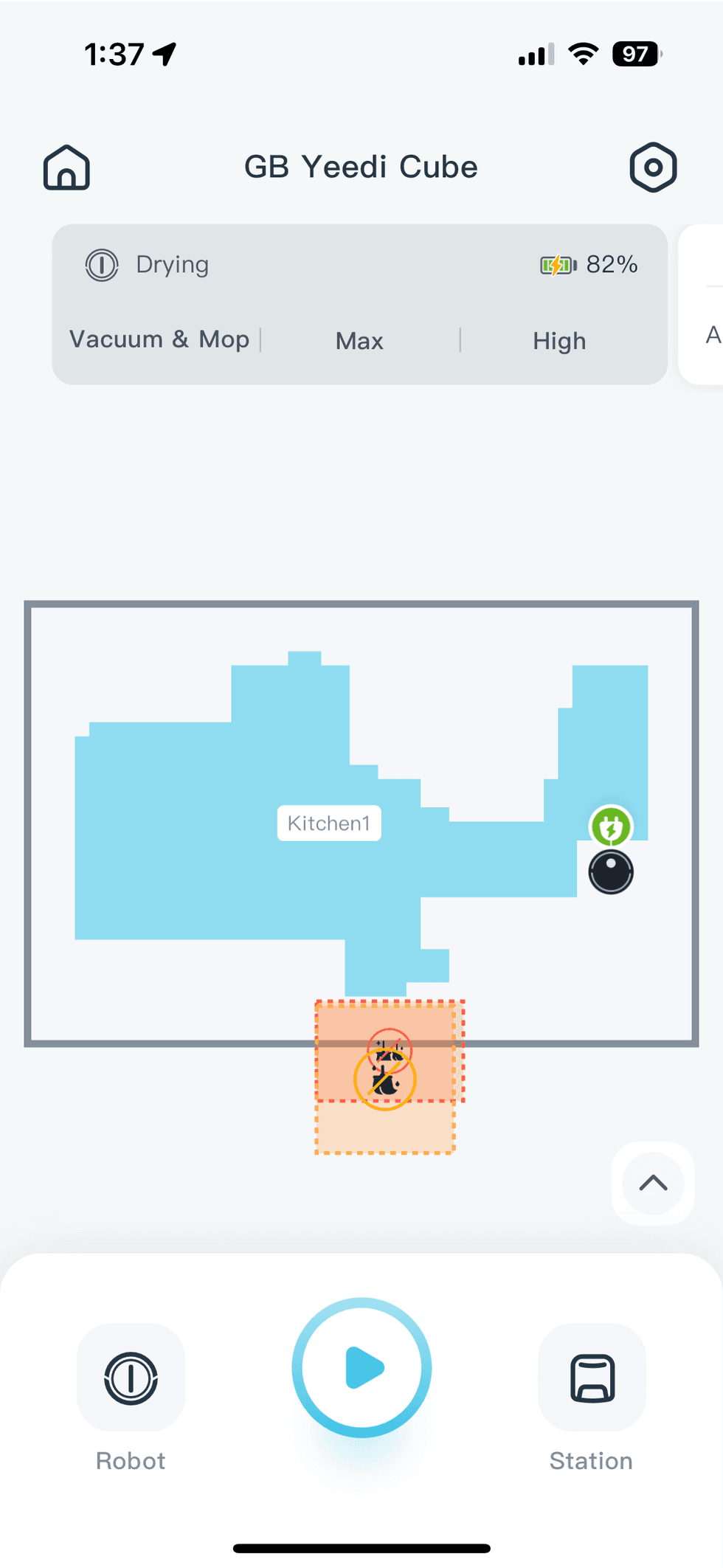 use yeedi app to monitor your yeedi cube