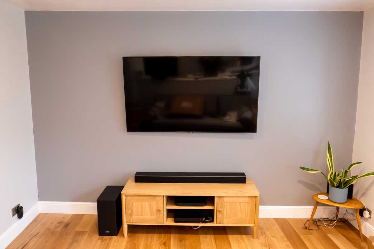 Wall-mounted television