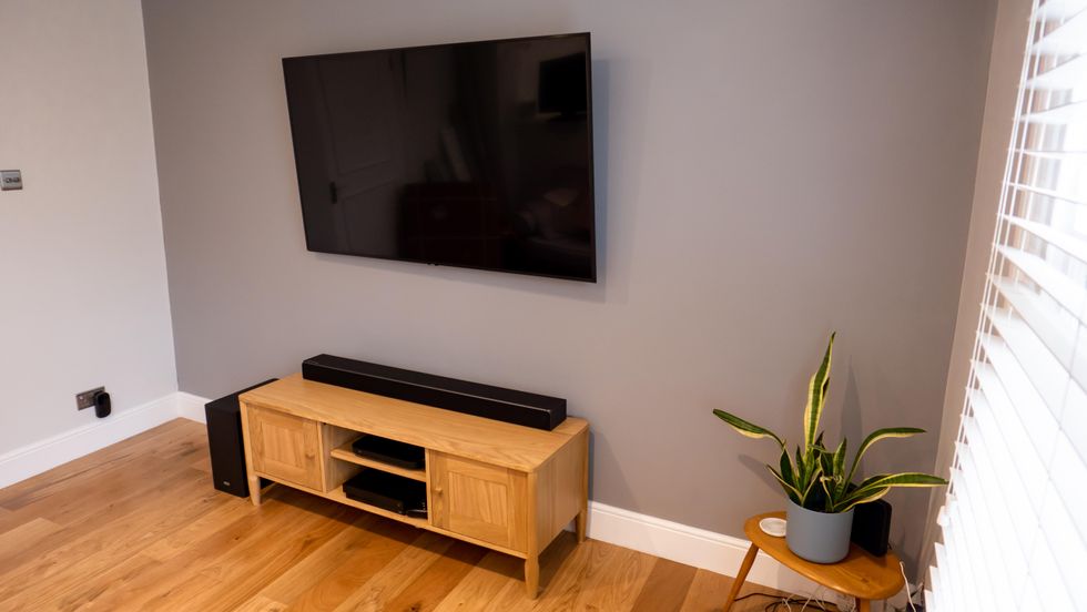 Wall-mounted television