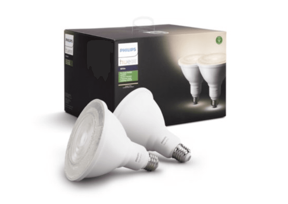 White Philips Hue smart bulbs