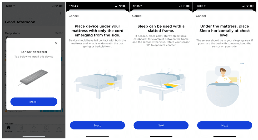 Withings Sleep Analyzer setup
