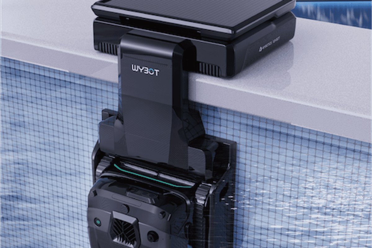 Wybot S3 Pool Cleaning Robot photo in the water