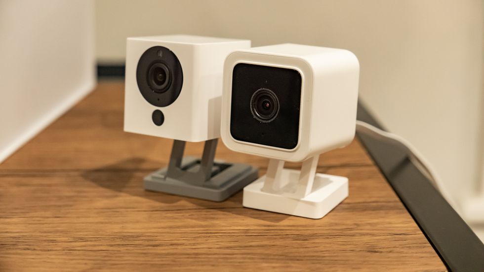 Wyze Cam v2 (left) and new Cam v3