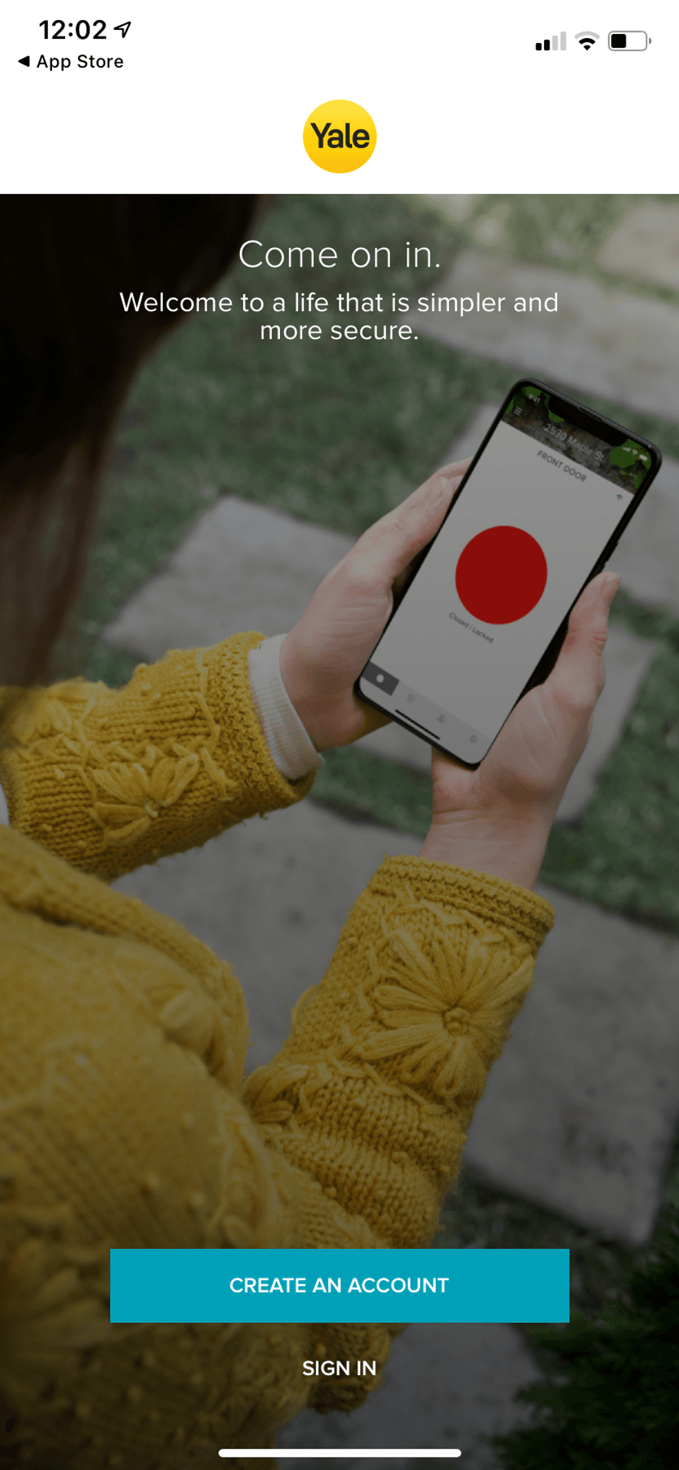 Yale Access App Homepage