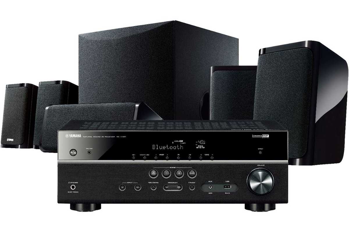 Yamaha AV receiver and surround sound speaker kit