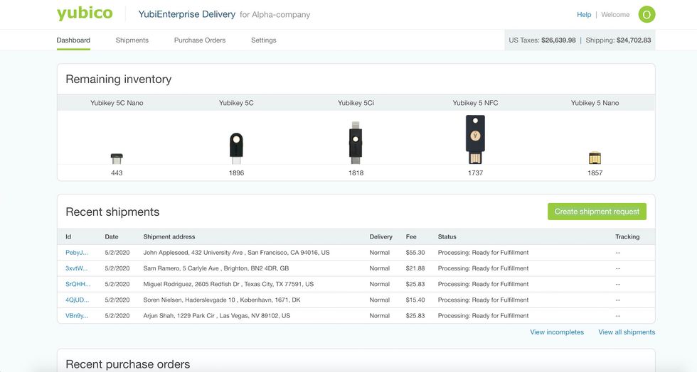 YubiEnterprise Delivery